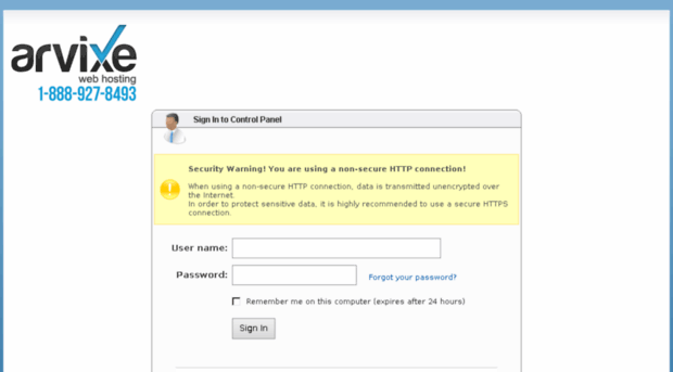arvixe cpanel