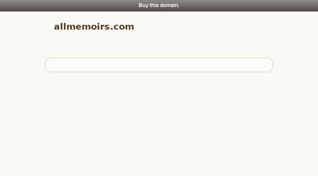 allmemoirs.com