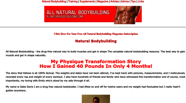 allnaturalbodybuilding.com