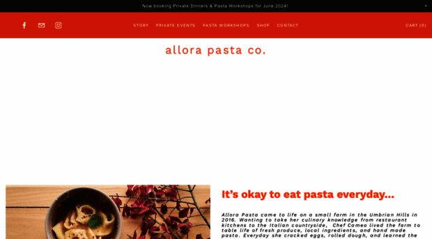 allorapasta.com