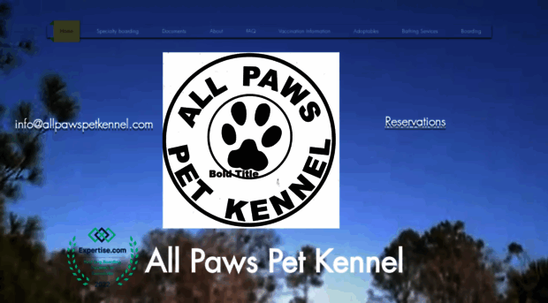 allpawspetkennel.com