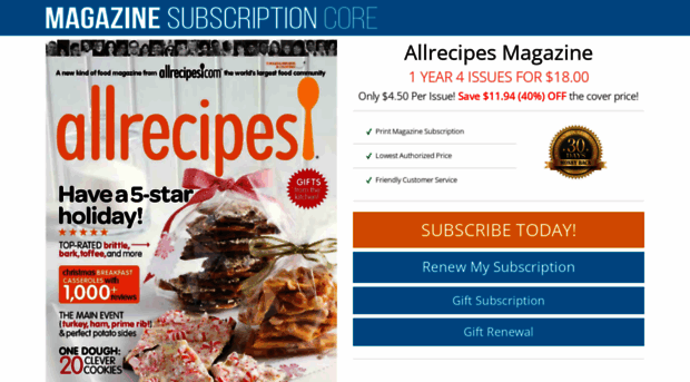 allrecipes.subscriptioncore.com