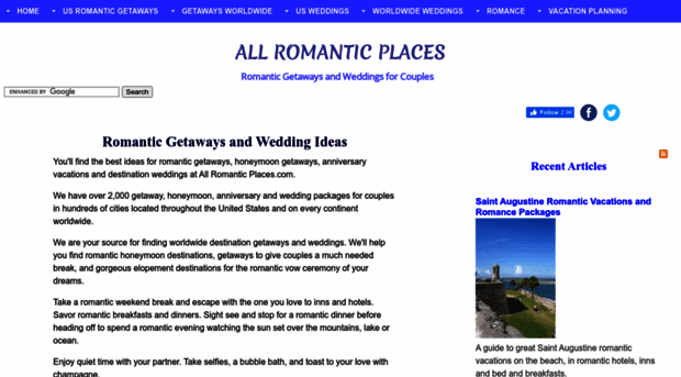 allromanticplaces.com