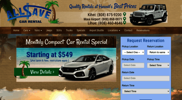 allsavecarrental.com