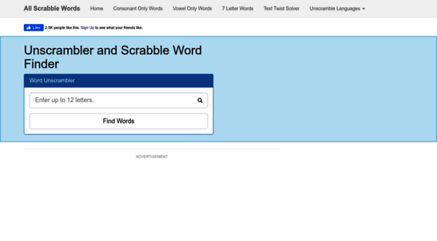 scrabble word scrambler