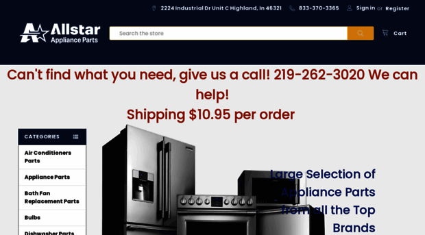 allstarapplianceparts.com