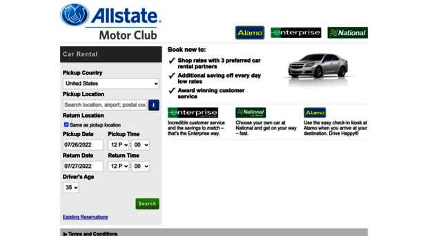 allstatemotorclub.rentalcar.com