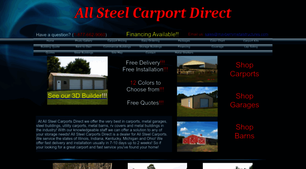 allsteelcarportsdirect.com