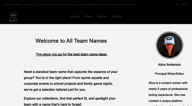 allteamnames.com