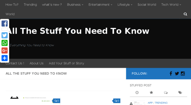 allthestuffyouneedtoknow.com