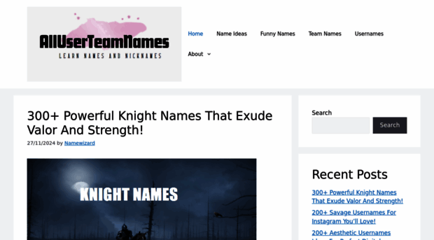 alluserteamnames.com