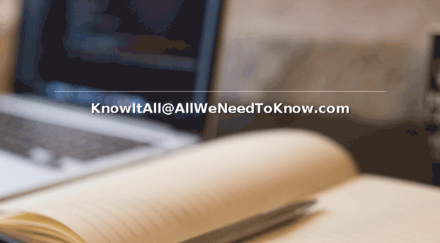 allweneedtoknow.com