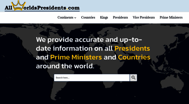 allworldspresidents.com