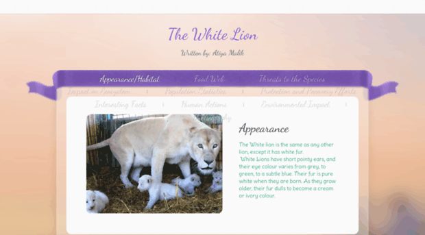 allyouneedtoknowaboutthewhitelion.weebly.com