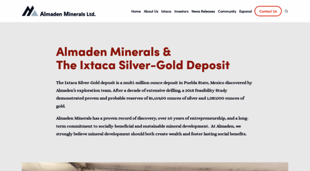 almadenminerals.com