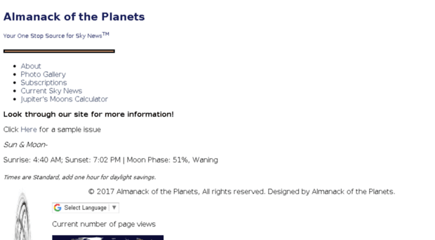 almanackoftheplanets.com