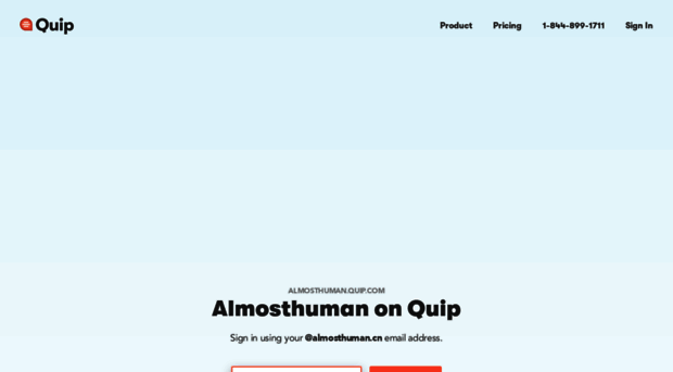 almosthuman.quip.com