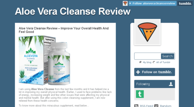 aloeveracleansereview.tumblr.com