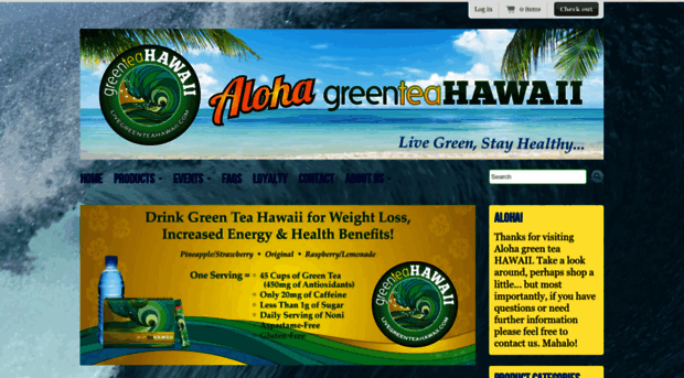 alohagreenteahawaii.com