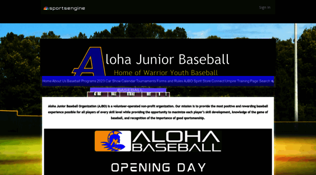 alohajuniorbaseball.org