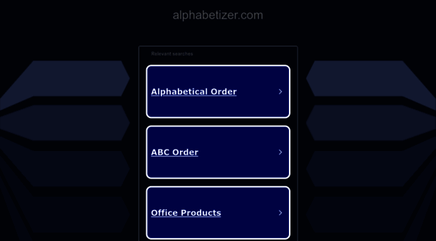 alphabetizer.com