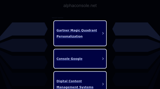 alphaconsole.net