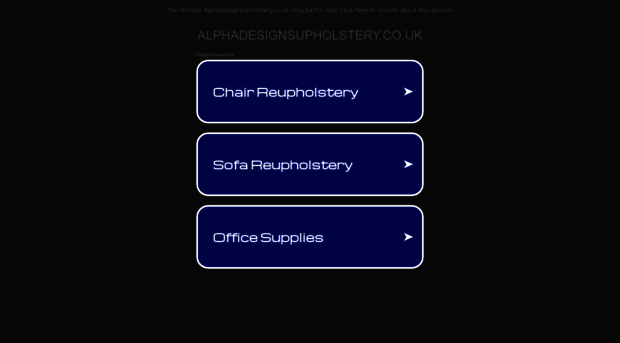 alphadesignsupholstery.co.uk