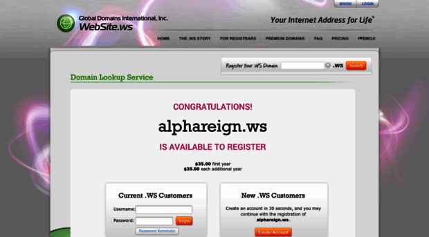 alphareign.ws