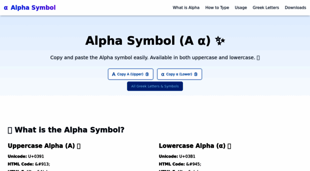 alphasymbol.org