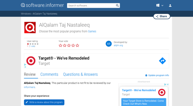 alqalam-taj-nastaleeq.software.informer.com
