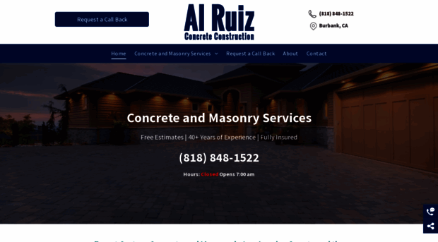 alruizconcrete.com