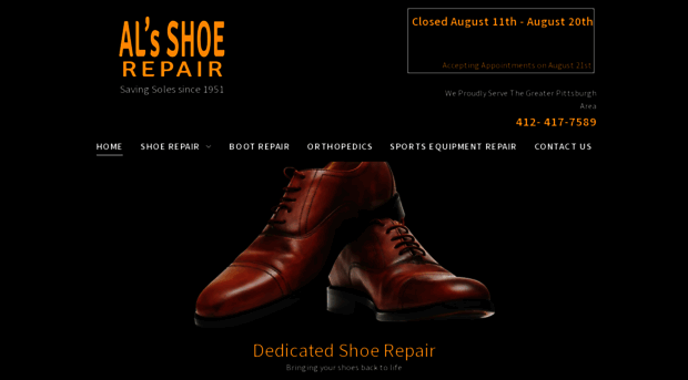 alsshoerepair.com