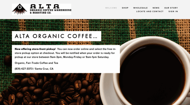 altaorganiccoffee.com