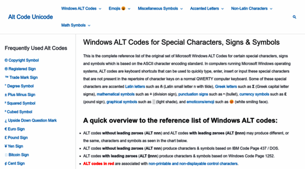 altcodeunicode.com