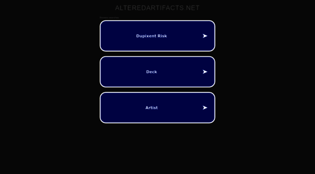 alteredartifacts.net
