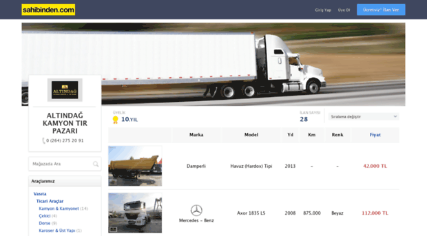 altindagkamyontirpazari.sahibinden.com