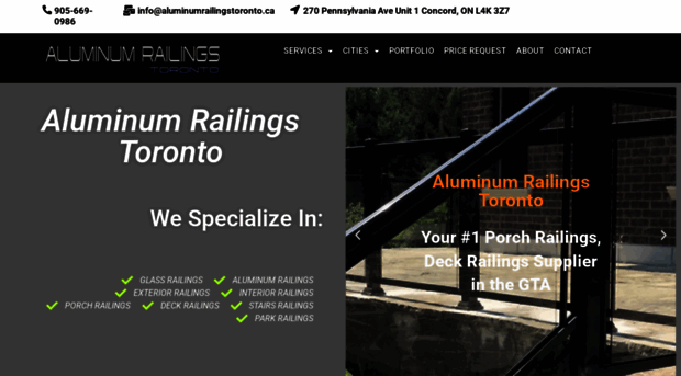 aluminumrailingstoronto.ca