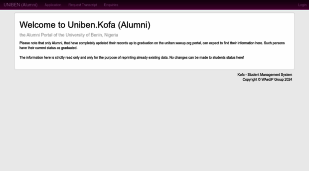 alumni.uniben.edu