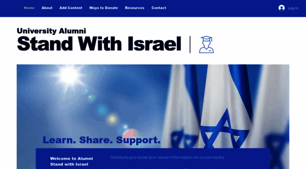 alumnistandwithisrael.com