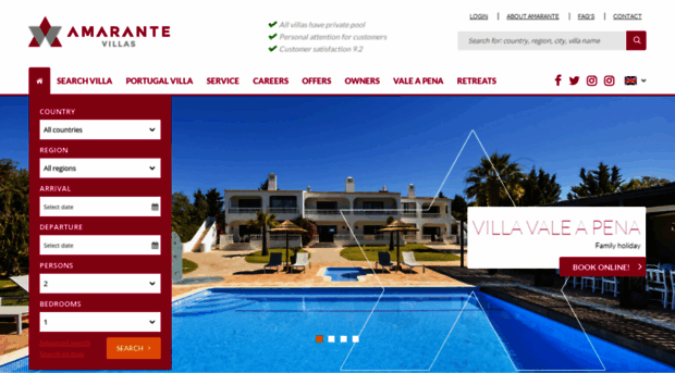 amarantevillas.com