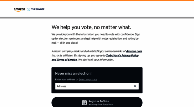 amazon.turbovote.org