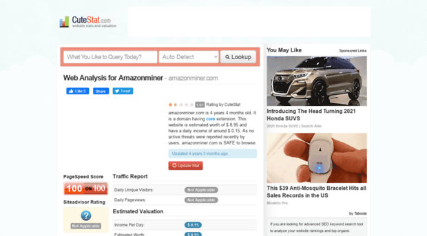 amazonminer.com.cutestat.com