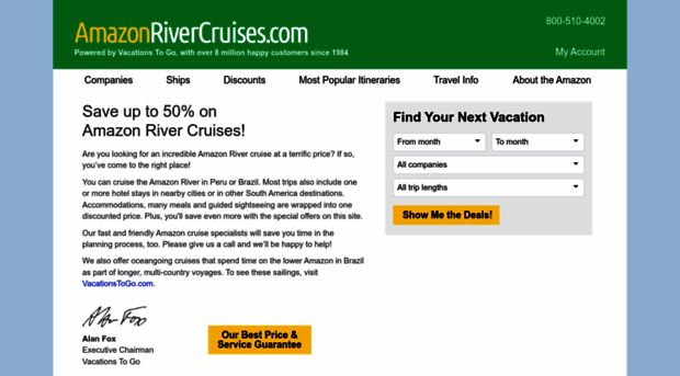 amazonrivercruises.com