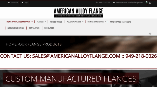 americanalloyflange.com