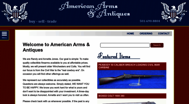 americanarmsandantiques.com