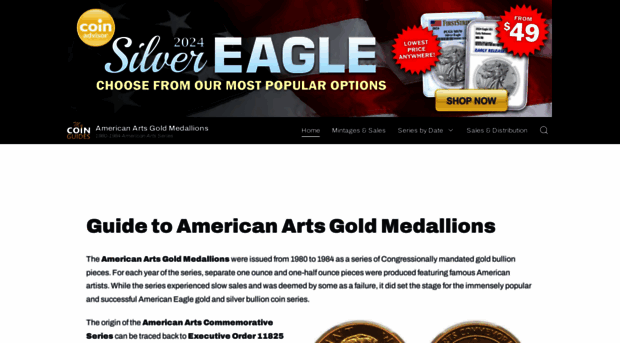 americanartsgoldmedallions.com