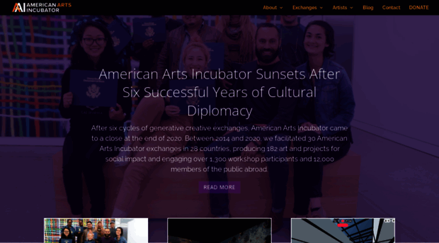 americanartsincubator.org