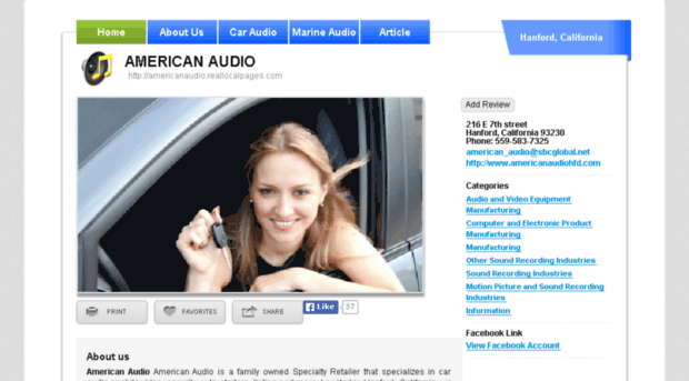 americanaudio.reallocalpages.com