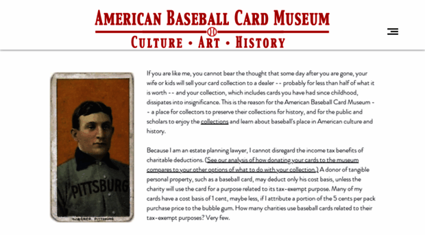 americanbaseballcardmuseum.org