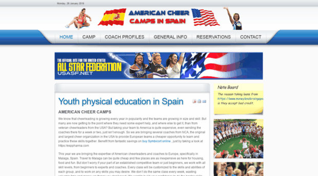 americancheercampsinspain.com